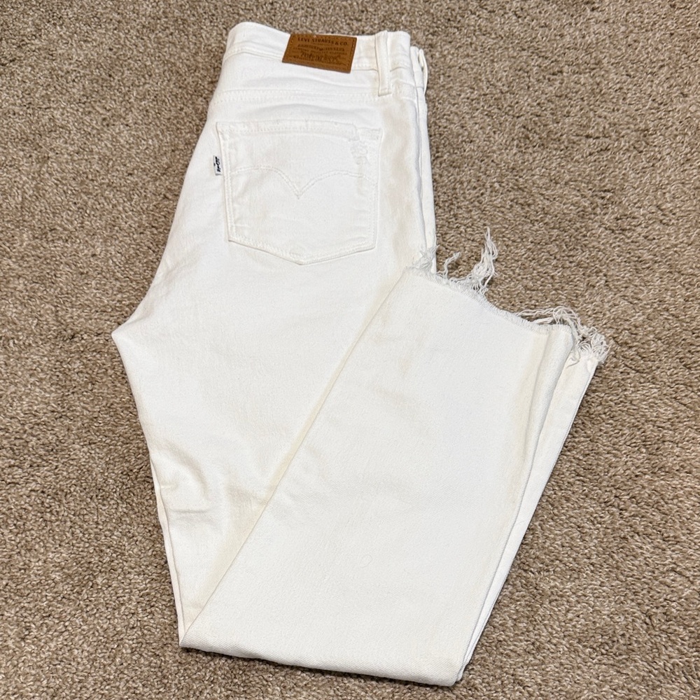 Levi's Women's High Rise Straight Cropped Jeans